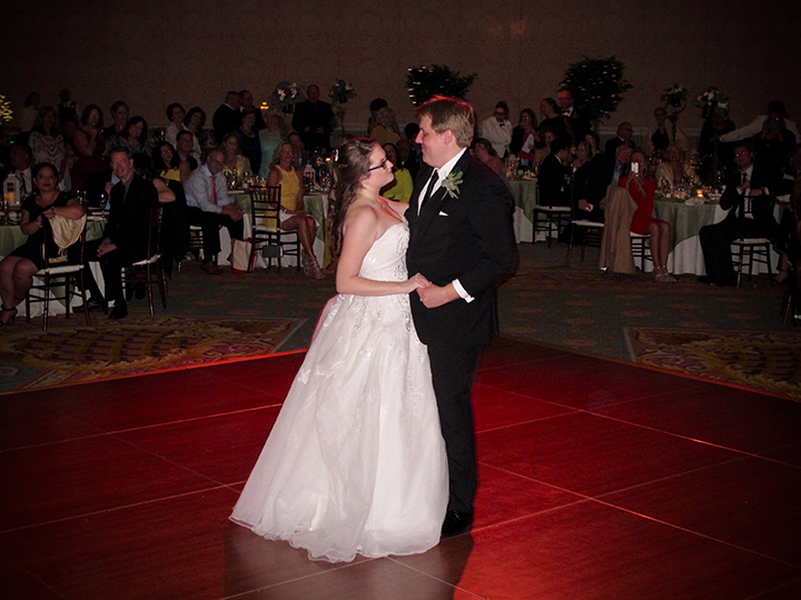 Wedding Reception First Dance with the Bride and Groom at Walt Disney World's Grand Floridian Ballroom