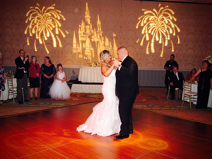 The Bride and Groom share their first dance as husband and wife at the reception.