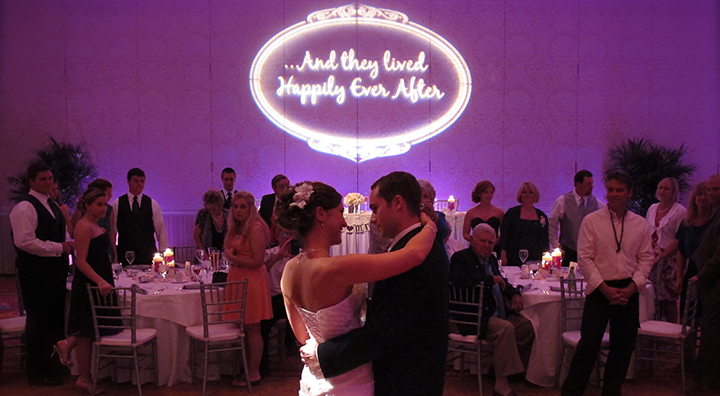 Orlando Wedding DJ Chuck Johnson help this couple with their First Dance at the reception.