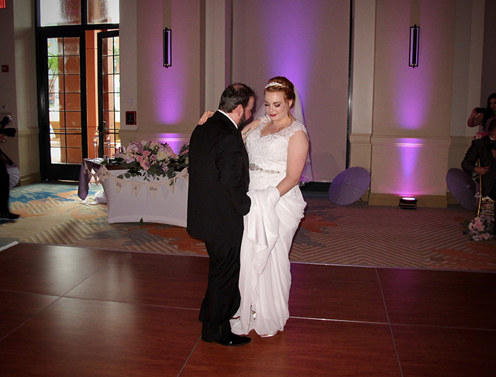 Rosie and Guillermo celebrate the First Dance at their Wedding Reception.
