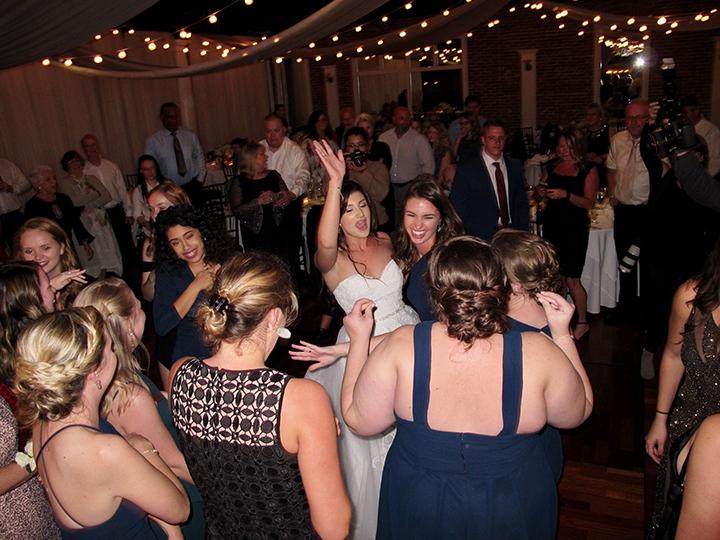 A Bride is on the dance floor for a White Room St Augustine Wedding.