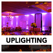 Orlando Wedding DJs can provide room lighting and uplighting for your reception.