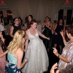 The Bride and her guests dance with Orlando DJ Chuck at the Royal Crest Room.