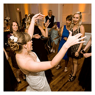Orlando Wedding DJ Chuck helps a Bride on the dance floor have fun!