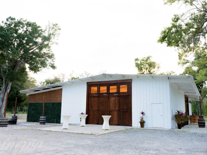 Cypress Creek Farmhouse exterior barn reception location