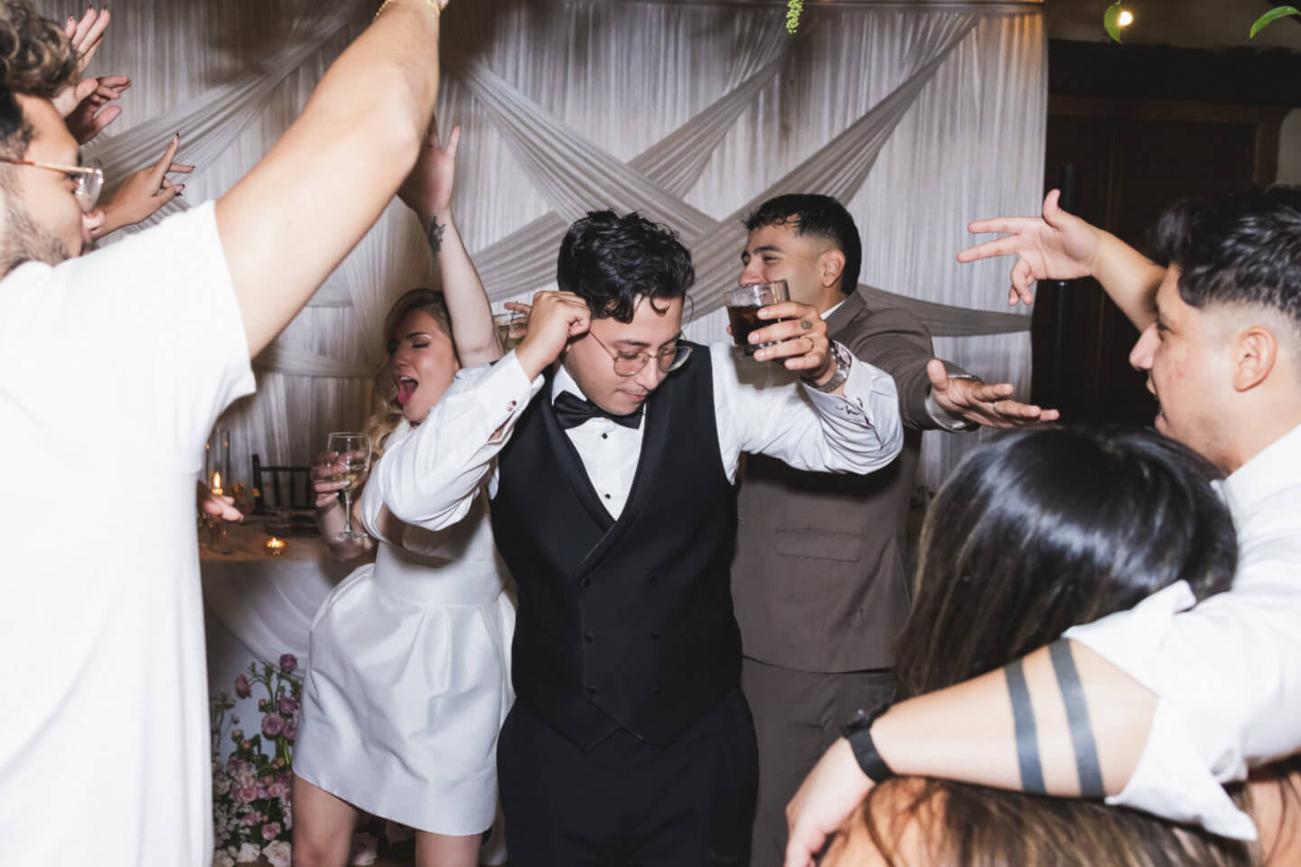 DJ Chuck Johnson at a wedding at Historic Dubsdread