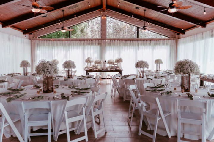 interior view of Casani Estates Wedding Venue ballroom reception area