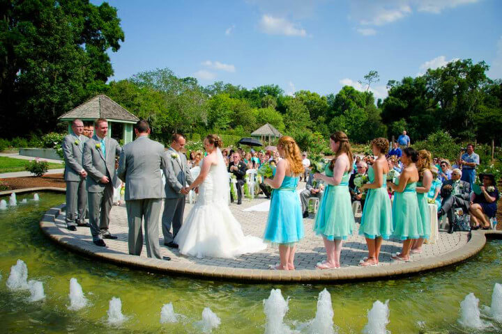 Leu Gardens Wedding Venue in Orlando features a Rose Garden for ceremonies