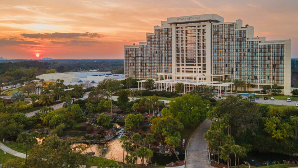 Hyatt Recency Grand Cypress Resort Wedding Venue in Orlando Florida exteriot details